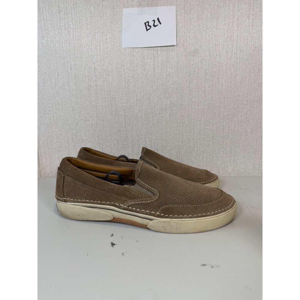 Sperry Top-Sider Largo Slip-On Taupe Suede Loafer Mens Sz 9.5M‎ Shoes 0456761